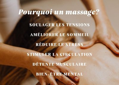 4 - Pourquoi un Massage