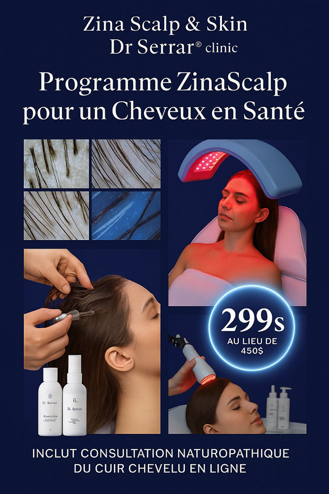 Traitement du cuir chevelu – Signature Dr Serrar® - Hammam ZinaBelle à Montréal